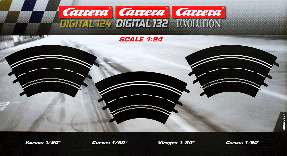 Carrera 20020571 - EVOLUTION/EXCLUSIVE 1:24 Kurven 1/60 Grad