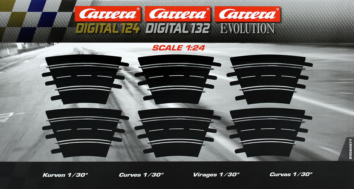 Carrera 20020577 - EVOLUTION/EXCLUSIVE 1:24 Kurven 1/30°