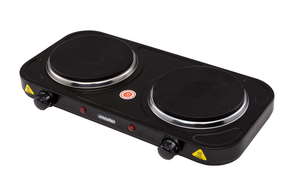 Mesko MS 6509 Doppel-Kochplatte 2000 W, D15,4 cm schwarz