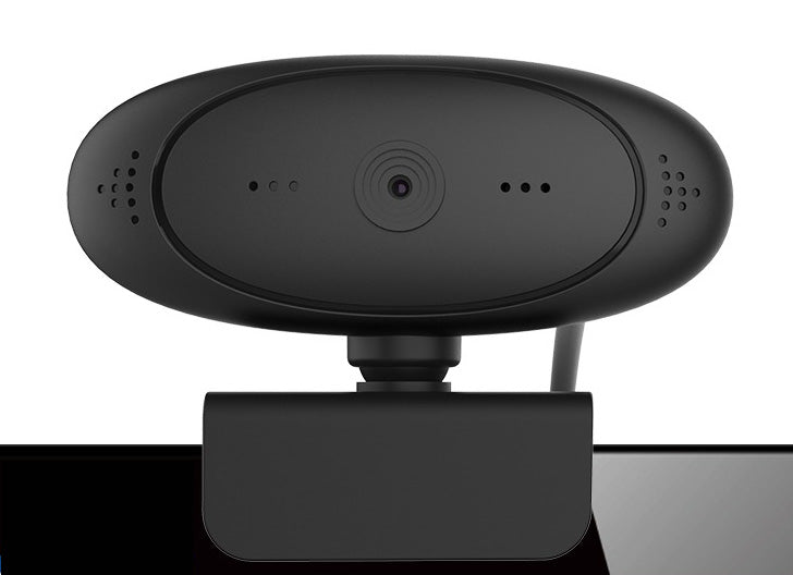 Full HD Webcam PC-02, 1920 x 1080p mit Mikrofon für Computer, Videochat und Aufnahme, USB Plug & Play, 360° Rotation, Windows, Mac OS, Linux