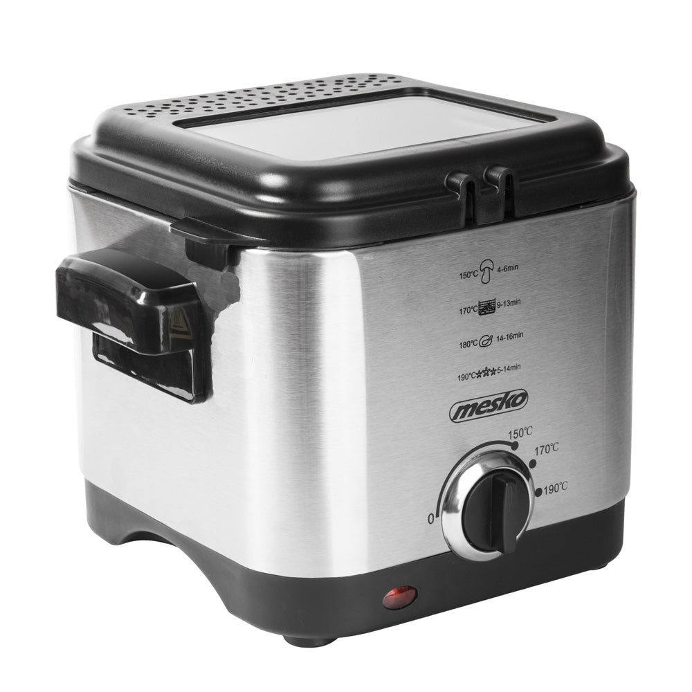 Mesko MS 4910 Fritteuse 1,5 L 900 Watt Silber