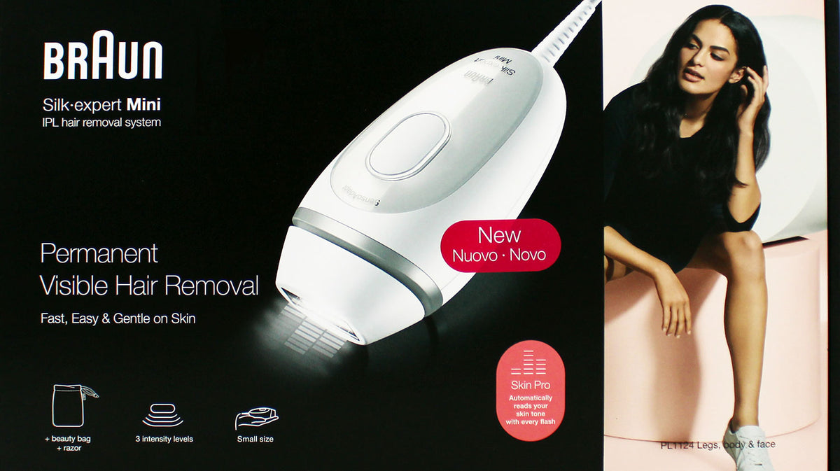 Braun PL1124 IPL Silk-expert Mini-Design Haarentfernung via 300.000 Lichtimpulse