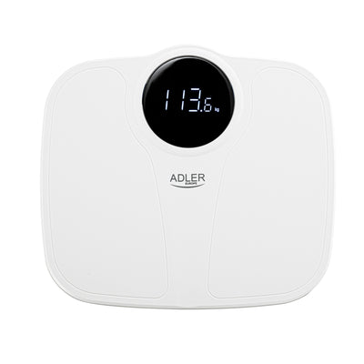 Adler AD 8172w Personenwaage Körperwaage bis 180 kg LED Display digital weiß