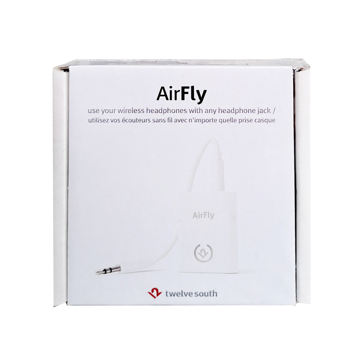Twelve South 12-1801/B AirFly Bluetooth Sender für Kopfhörer/Adapter für AirPods Weiß