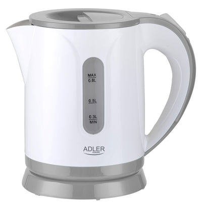Adler AD 1371g Wasserkocher grau/weiß 0,8L