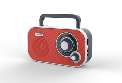 Camry CR 1140r tragbares Radio rot UKW/AM, Batterie/Netz