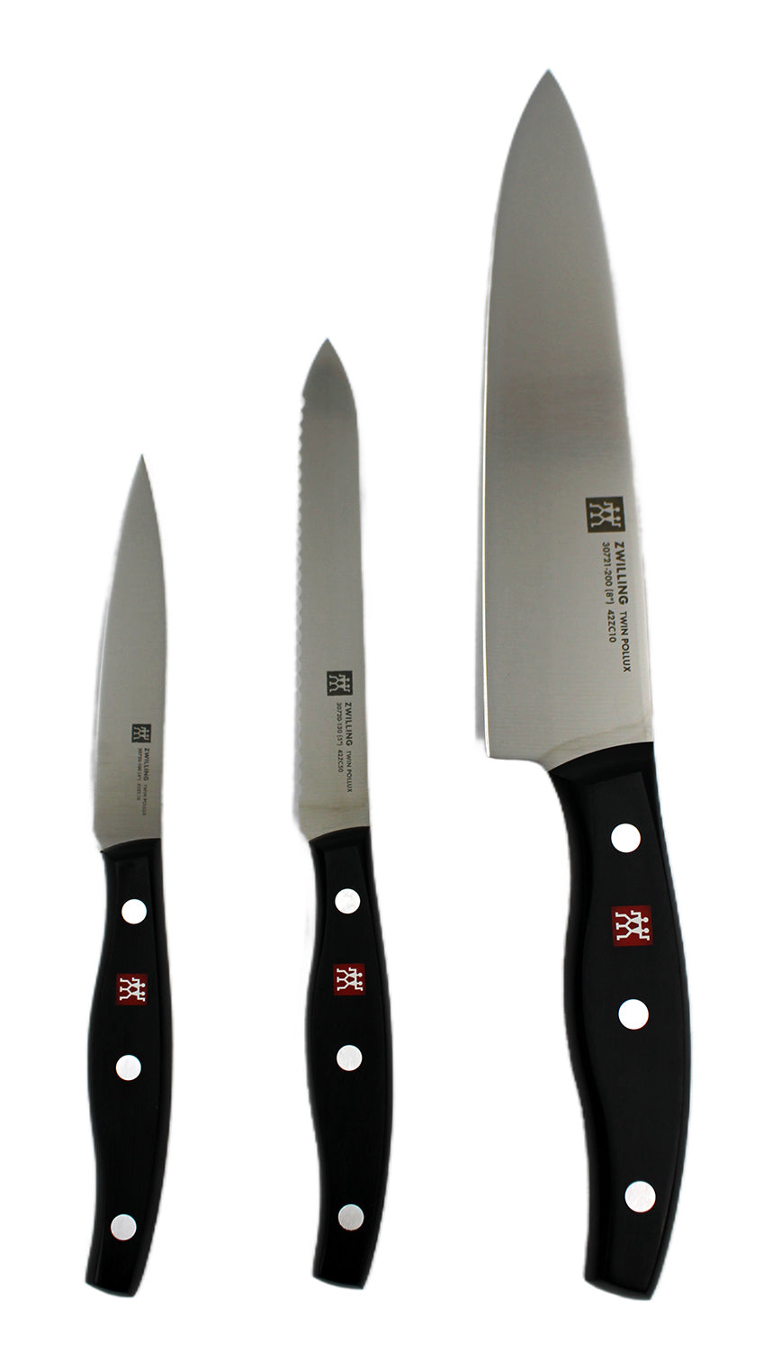 Zwilling Twin Pollux Messerset 3-teilig Garnier-,Koch-,Fleischmesser