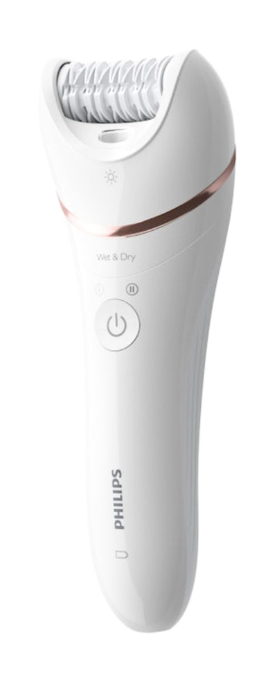 Philips BRE730/10 Series 8000 Akku-Epilierer wet&dry, 7 Zubehörteile