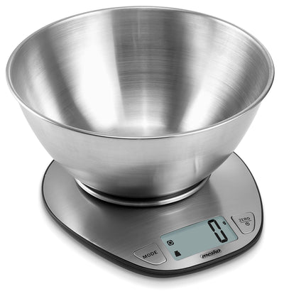 Mesko MS 3152 Küchenwaage mit Schüssel bis 5kg Edelstahl