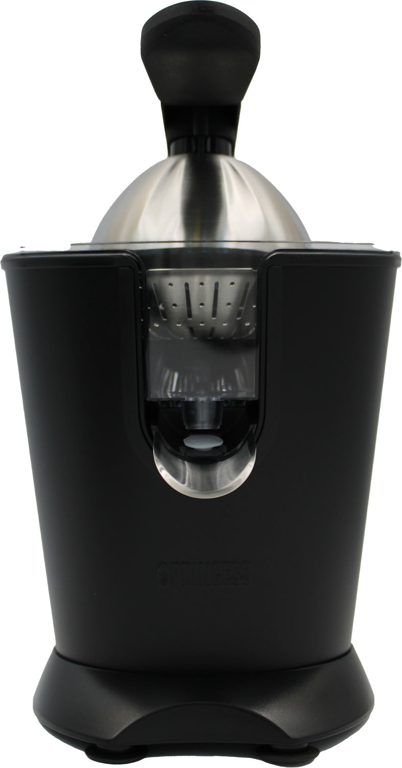 Princess 201853 Black Steel-Kollektion Zitruspresse Edelstahl mattschwarz