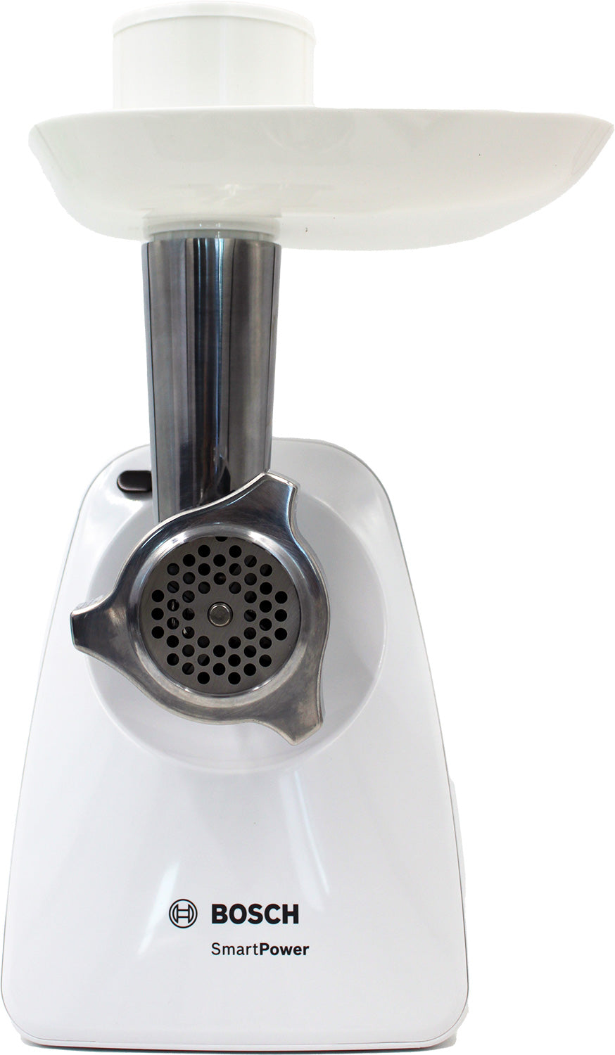 Bosch MFW2517W Fleischwolf 350W weiß mit Hobel- u. Entsafteraufsatz