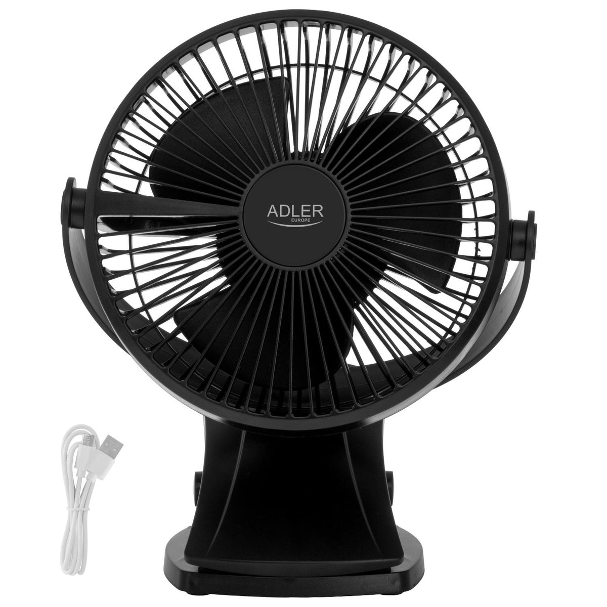 Adler AD 7342 black Akku-Ventilator mit Clip