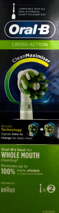 Braun Oral-B EB 50-2 CrossAction Aufsteckbürsten weiß 2er-Pack