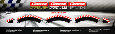 Carrera 20020561 - DIGITAL 124/132 Außenrandstreifen für Kurve 1 / 60 Grad