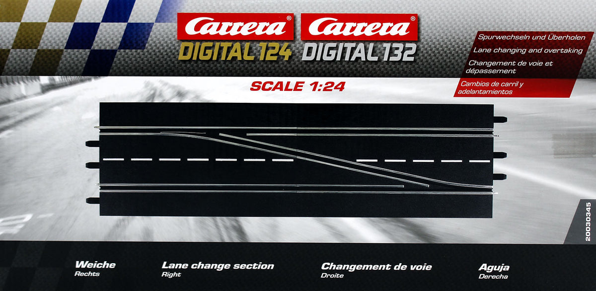 Carrera 20030345 - DIGITAL 124/132 Weiche rechts