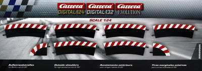 Carrera 20020565 - DIGITAL 124 /132/ EVOLUTION Außenrandstreifen für Steilkurve 2 / 30 Grad