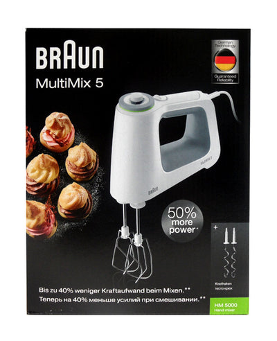 Braun HM 5000 MultiMix 5 Handmixer weiß 700 Watt