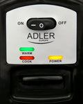 Adler AD 6406 Reiskocher (Dampfgarer) 1,5 L Edelstahl / schwarz