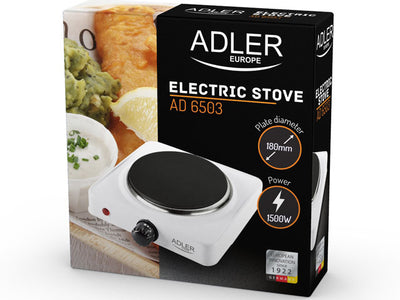 Adler AD 6503 Einzelkochplatte 1500 Watt 18 cm Durchmesser