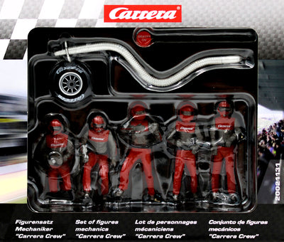 Carrera 20021131 - Figurensatz Mechaniker, Carrera Crew rot