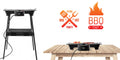 Adler AD 6602 Elektrogrill Stand- und Tischgrill 2in1