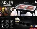 Adler AD 6602 Elektrogrill Stand- und Tischgrill 2in1