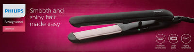 Philips Haarglätter HP8321/00 + Föhn BHC010/00 kompakt Set Turmalin Keramik