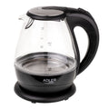 Adler AD 1224 Glas-Wasserkocher 1,5 L schwarz/transparent