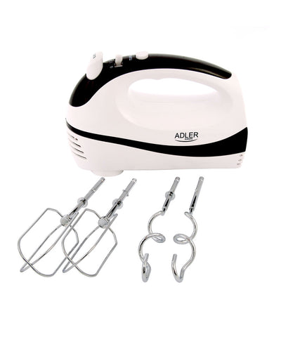 Adler AD 4205 b Handmixer weiß/schwarz 300 Watt