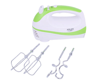 Adler AD 4205 g Handmixer weiß/grün 300 Watt