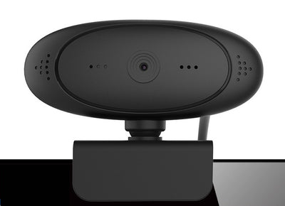 Full HD Webcam PC-02, 1920 x 1080p mit Mikrofon für Computer, Videochat und Aufnahme, USB Plug & Play, 360° Rotation, Windows, Mac OS, Linux