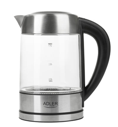Adler AD 1247 Glas-Wasserkocher 1,7 L mit Temperatureinstellung