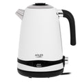 Adler AD 1295w Wasserkocher weiß 1,7 L mit Temperatureinstellung