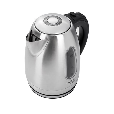 Adler AD 1223 Wasserkocher Edelstahl 1,7 L 2200 W LED-Anzeige