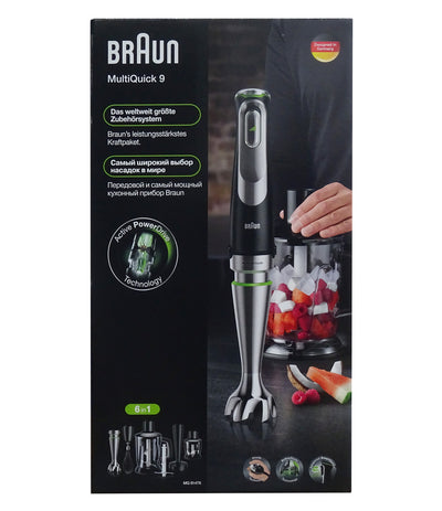 Braun MQ9147X Miniprimer 9 Stabmixer-Set 6 in 1 Schwarz 1200 Watt
