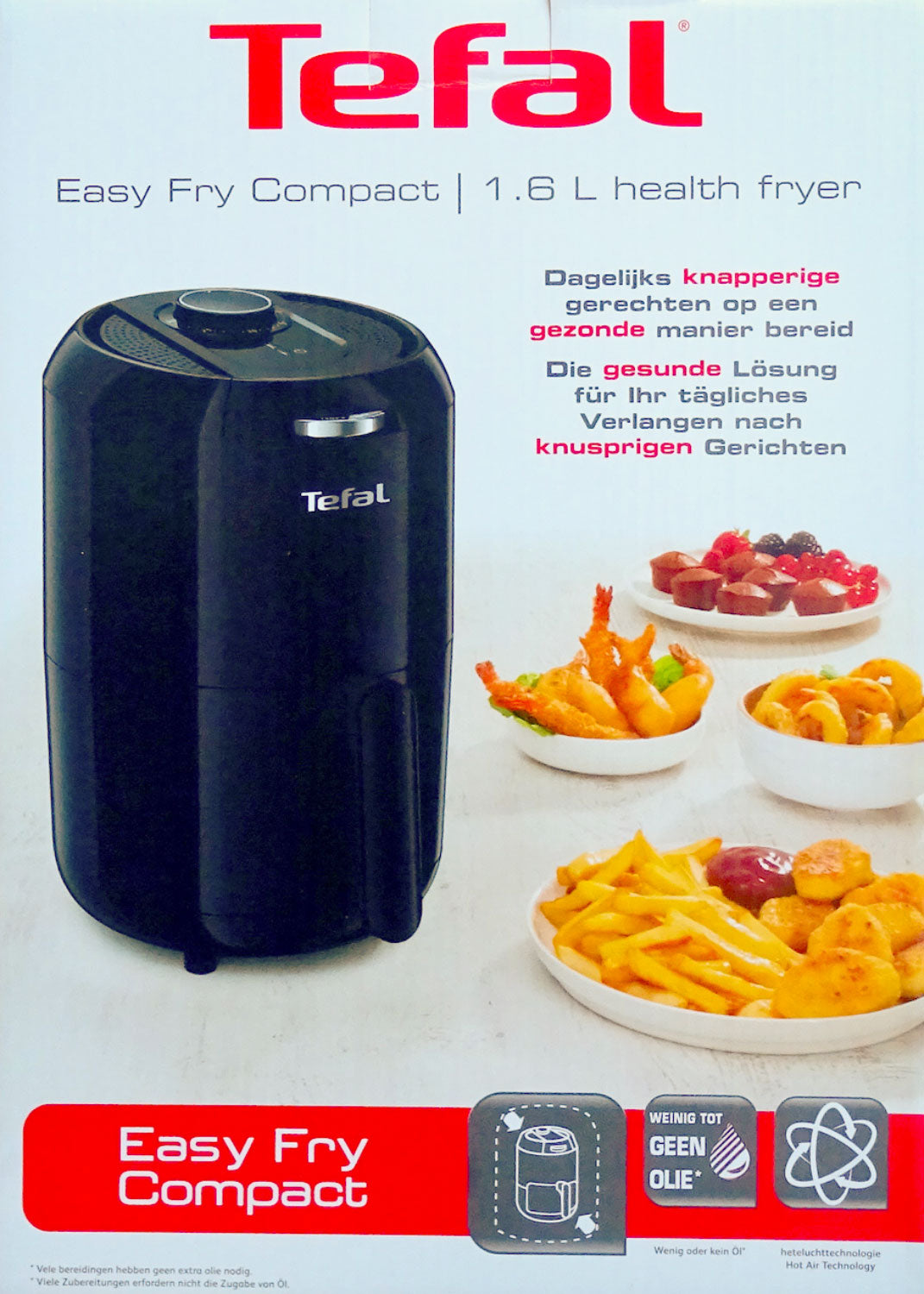 Tefal EY101815 Easy Fry Compact Heißluftfritteuse 1,6L
