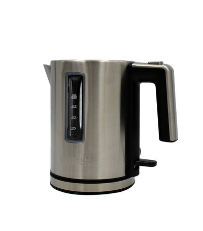 Princess 236045 Wasserkocher 1L Edelstahl/Schwarz