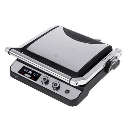 Adler AD 3059 Elektrischer Grill LED 2in1 Tischgrill und Kontaktgrill