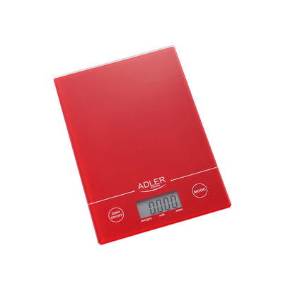 Adler AD 3138r Küchenwaage bis 5kg LCD Display Rot