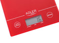 Adler AD 3138r Küchenwaage bis 5kg LCD Display Rot