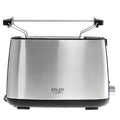 Adler AD 3214 Toaster Edelstahl mit Brötchenaufsatz