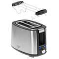 Adler AD 3214 Toaster Edelstahl mit Brötchenaufsatz