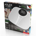 Adler AD 8172w Personenwaage Körperwaage bis 180 kg LED Display digital weiß