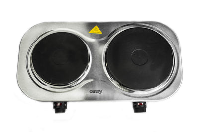 Camry CR 6511 Elektrische Doppel-Kochplatte Durchmesser 18,5 und 15,5 cm