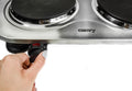 Camry CR 6511 Elektrische Doppel-Kochplatte Durchmesser 18,5 und 15,5 cm