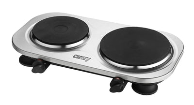 Camry CR 6511 Elektrische Doppel-Kochplatte Durchmesser 18,5 und 15,5 cm