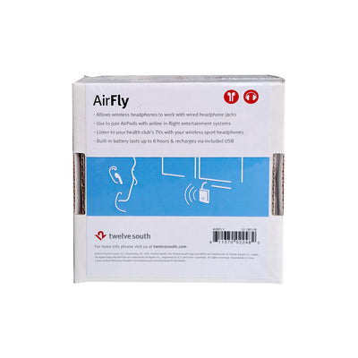 Twelve South 12-1801/B AirFly Bluetooth Sender für Kopfhörer/Adapter für AirPods Weiß