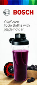 Bosch MMZBTK1B ToGo Trinkflasche für OptiMUM Küchenmaschine und VitaPower Series 4 Standmixer