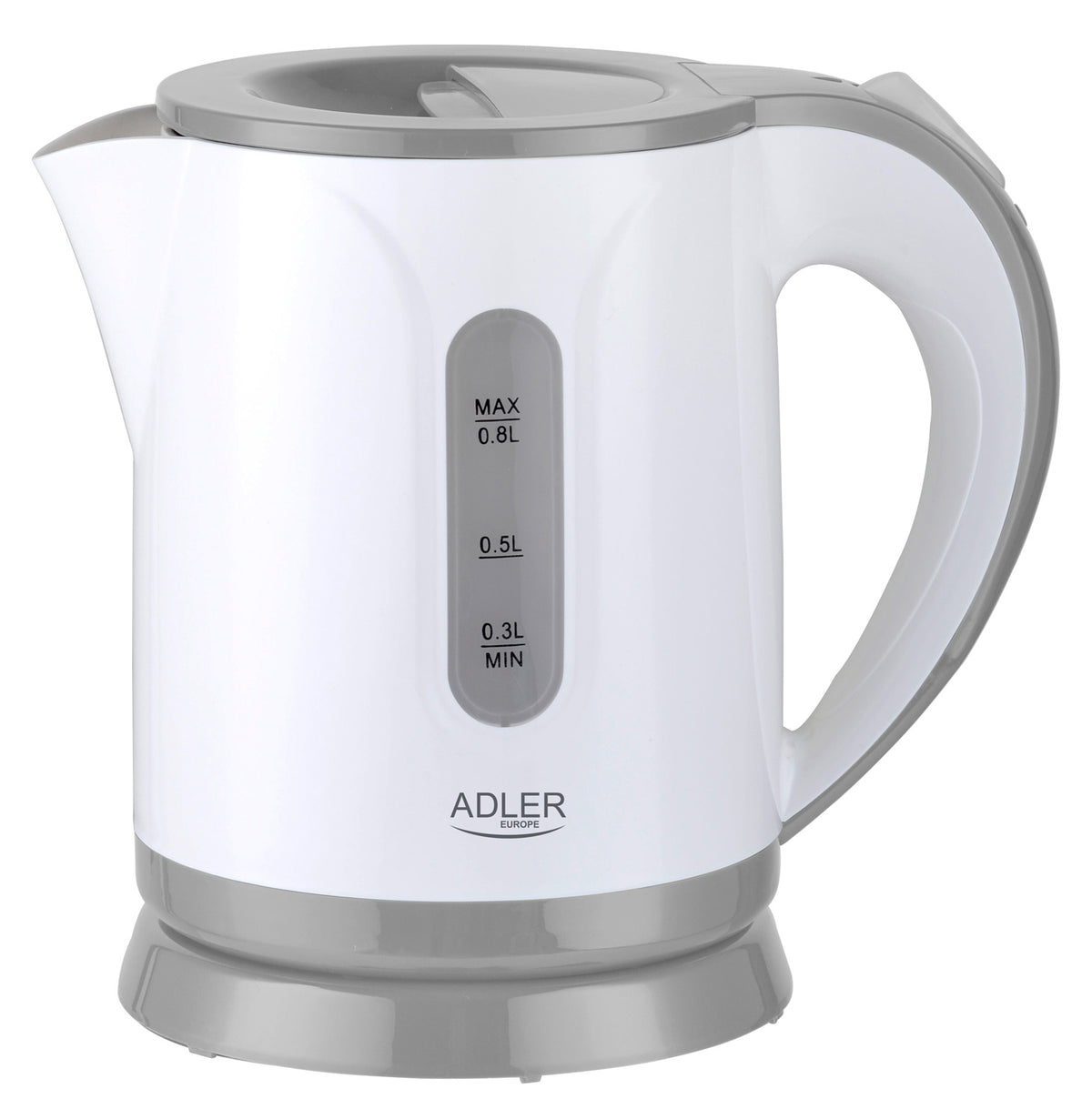 Adler AD 1371g Wasserkocher grau/weiß 0,8L