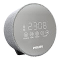 Philips TADR402/12 Radiowecker, Netzbetrieb, USB, Reserve-Batterie, grau